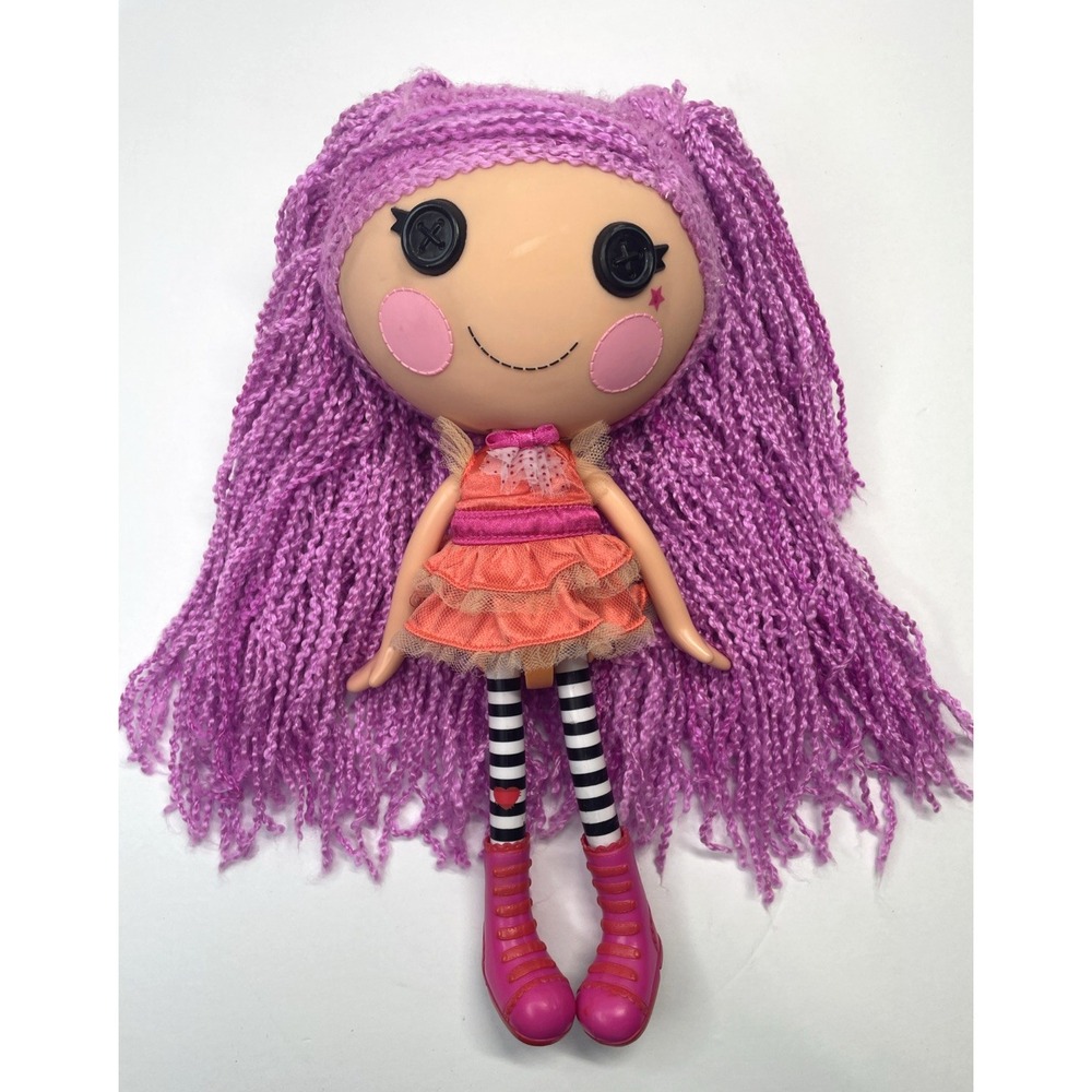2013 MGA Lalaloopsy PEANUT BIG TOP Doll with LOOPY yarn HAIR Dress Boots  13"